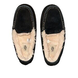UGG Black Suede Slip On Slippers 3112 Size 6